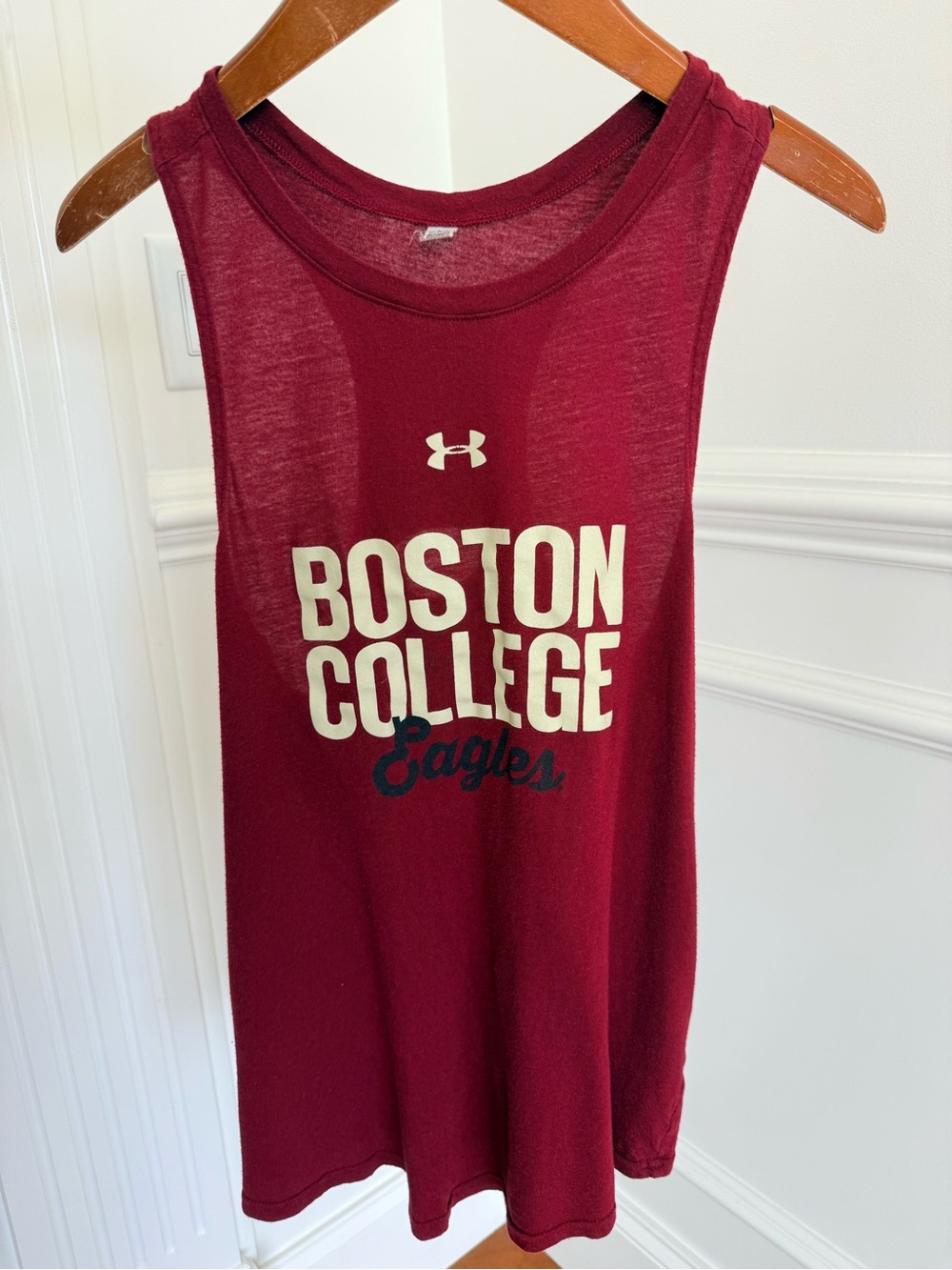 Under Armour Women's Boston College Maroon Graphic Tank Top Size XS/S